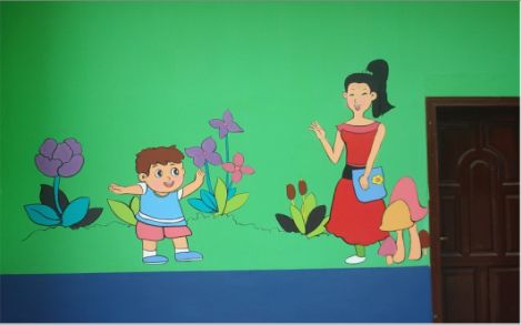 永州幼儿园形象墙彩绘
